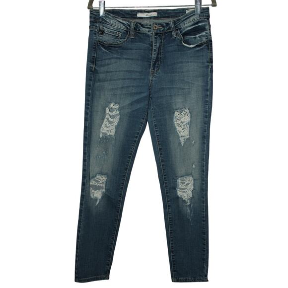 Kancan Skinny Distressed Jeans 9/28 - Picture 1 of 7
